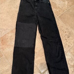 H&M Women’s Black Patchwork Jeans